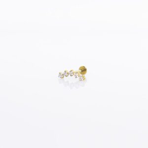 YVETTE PIERCING TITANIO GOLD - WATERPROOF