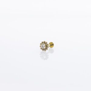 SUNFLOWER PIERCING TITANIO GOLD - WATERPROOF