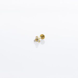 ZAIRA PIERCING TITANIO GOLD - WATERPROOF