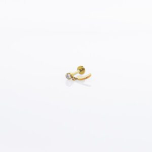 PETRA PIERCING TITANIO GOLD - WATERPROOF
