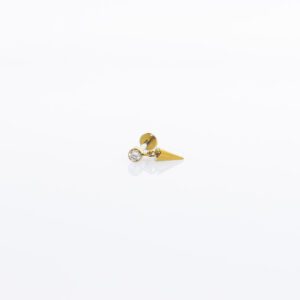 ZARA PIERCING TITANIO GOLD - WATERPROOF
