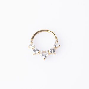 DELPHINE PIERCING TITANIO GOLD - WATERPROOF